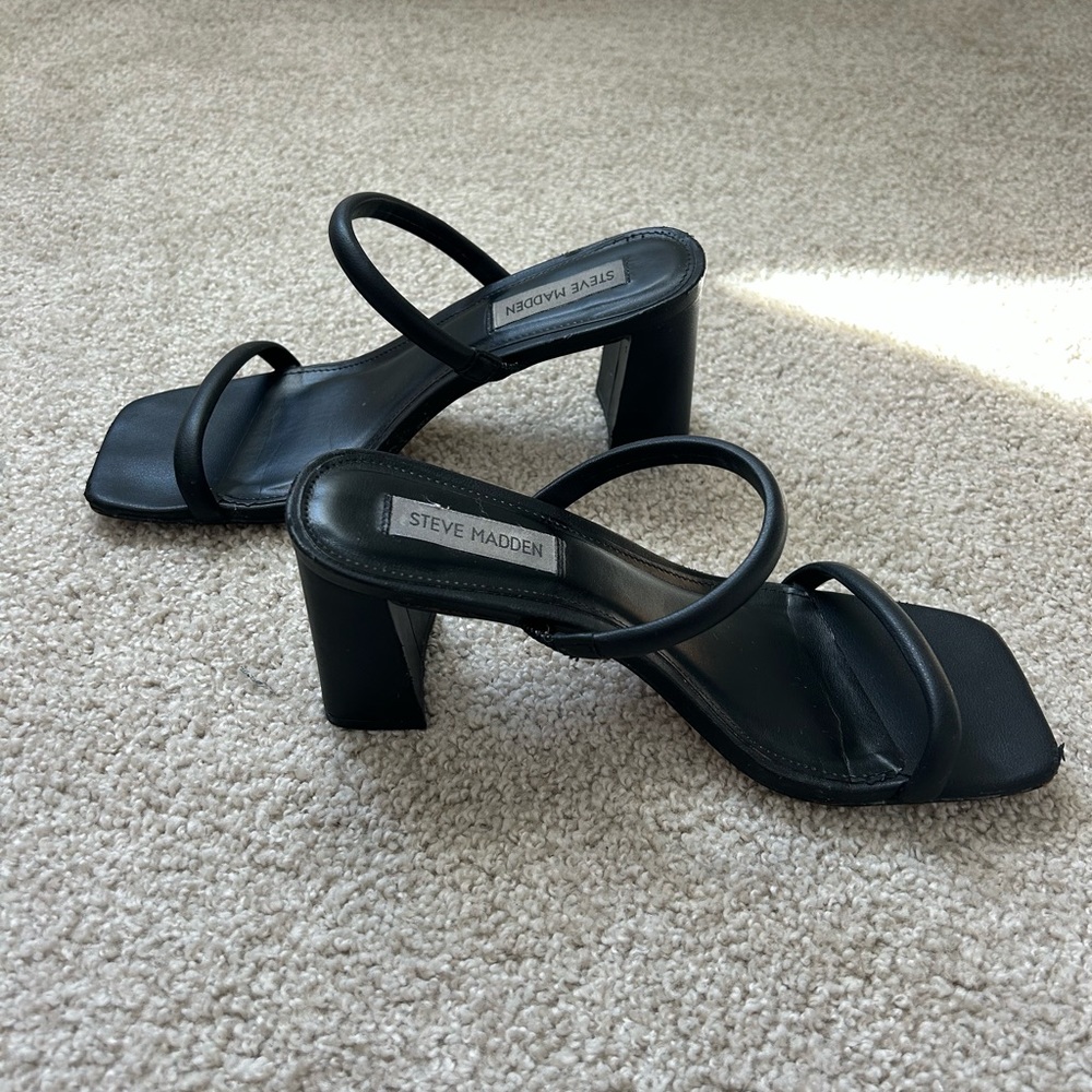 Steve Madden Black Women's Sandals